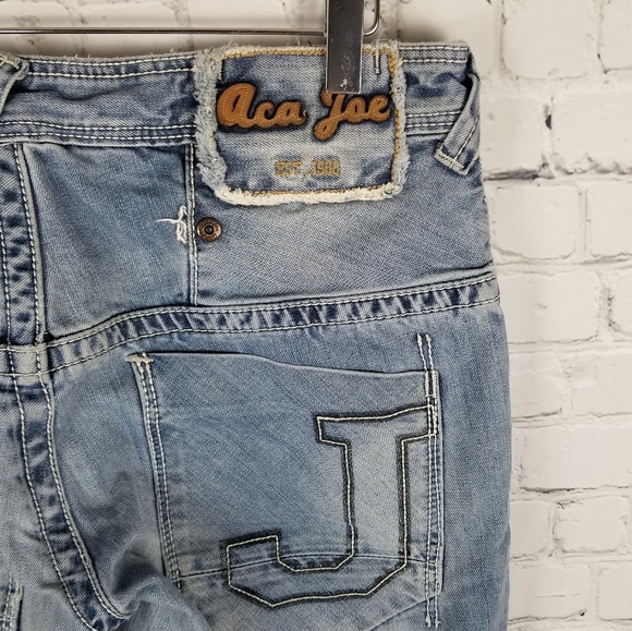 Aca Joe Other - ACA JOE | button fly light distressed wash jeans